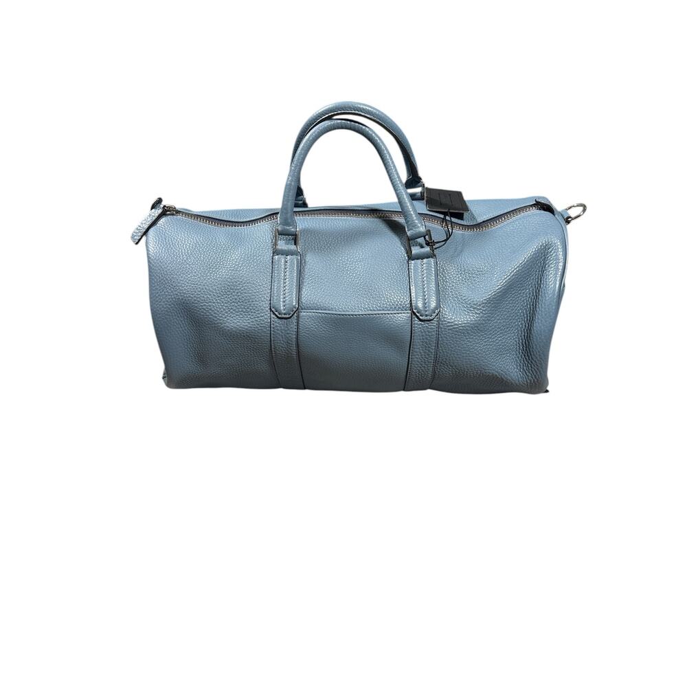 NEW WITH TAGS URI MINKOFF BLUE LEATHER DUFFEL BAG